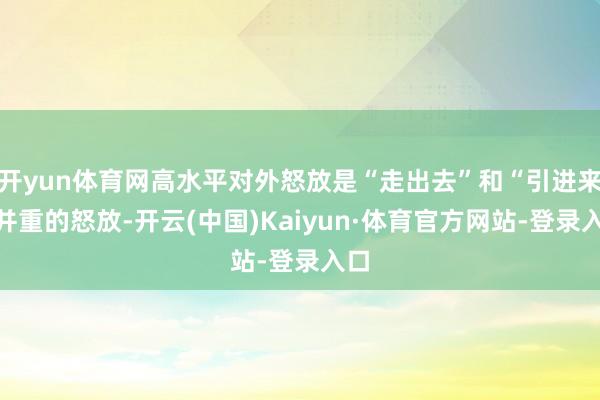 开yun体育网高水平对外怒放是“走出去”和“引进来”并重的怒放-开云(中国)Kaiyun·体育官方网站-登录入口