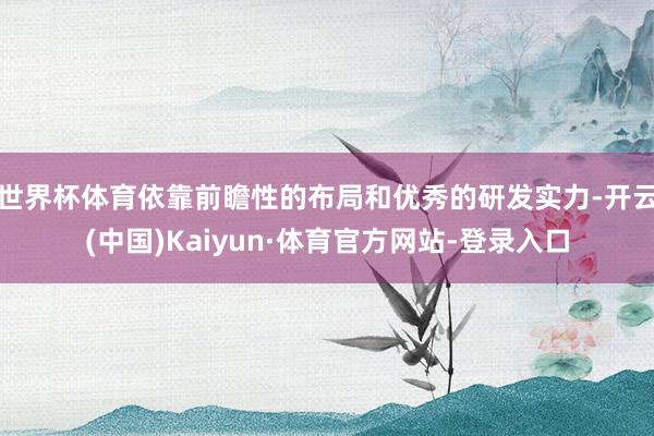 世界杯体育依靠前瞻性的布局和优秀的研发实力-开云(中国)Kaiyun·体育官方网站-登录入口