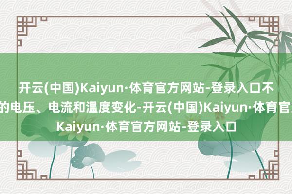 开云(中国)Kaiyun·体育官方网站-登录入口不雅察电板模拟器的电压、电流和温度变化-开云(中国)Kaiyun·体育官方网站-登录入口
